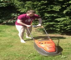 Chub Mows The Lawn