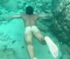 Naked Scuba Diving