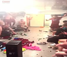 Footballers Celebrate