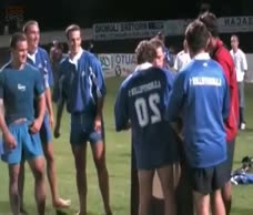 Rugby Lads Strip For Photo