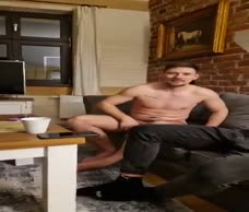 Naked Dude On A Sofa