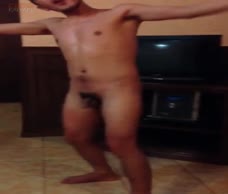 Lad Dances Naked