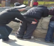 Lad Gets Pantsed