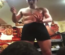 Lad Does A Strip And Dick Dance