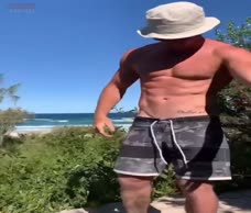 Dude Strips At The Beach
