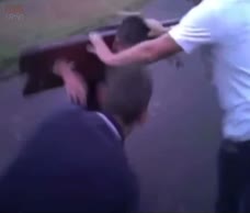 Lad In Stocks Get Pantsed