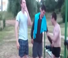 Russian Man In A Lake