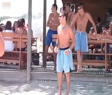 Brazilian Lad Runs Into The Sea