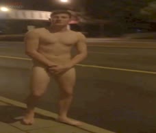 Lad Walks Naked At Night