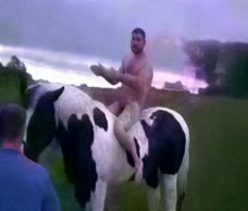 Ross Naked Horse Riding