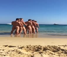 Naked Men At The Beach