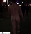 Man Walking Around Naked
