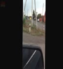 Naked Russian Man On The Road