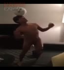 Naked Lad Plays Football