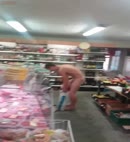 Man Strips Naked In A Shop