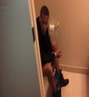 Black Lad On The Toilet