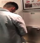 Lad Caught Taking A Piss At The Urinals