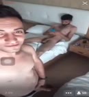 Two Naked Men In A Hotel Room