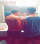 Two Lads Piss In The Sink