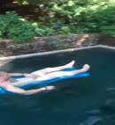 Naked Man In The Pool