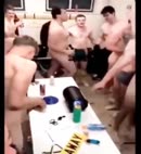 Naked Team In The Locker Room