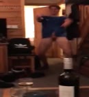 Lad Does A Dick Dance At Home