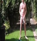 Naked Lad In A Garden