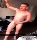 Naked Lad Dances On A Balcony