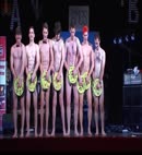 Naked Lads Do A Plate Dance