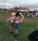 Lad Gets His Dick Out At A Festival