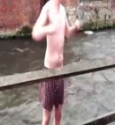 Naked Lads In The River