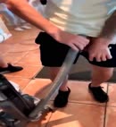 Football Lad Puts His Willy In A Hoover