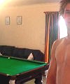Naked Lad And A Snooker Table