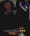Footballer Gets His Dick Out On The Coach