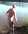 Russian Man Flashes His Dick