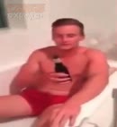 Lad Gets Pissed On In The Bath