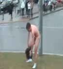 Naked Lad Goes For A Run In The Street