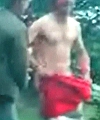 Lad With His Pants Down In A Wood