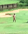 Naked Man On A Golf Course