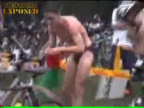 Cyclist Caught Changing