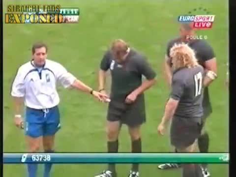 Rugby Player Changes His Pants
