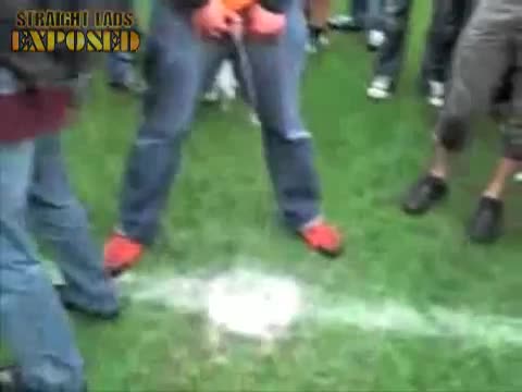 Football Fan Pisses On The Pitch 