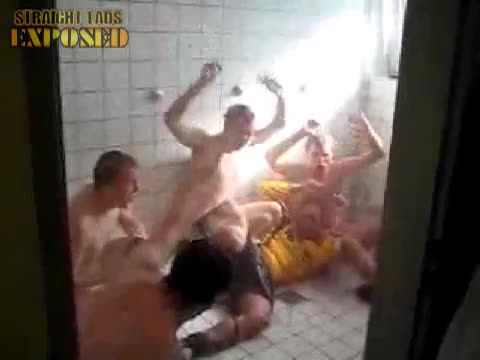 Footballers' Naked Shower Dance
