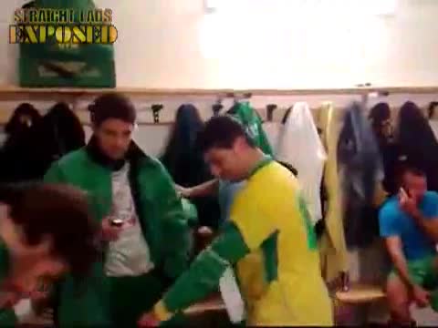 Italian Football Players In The Locker Room
