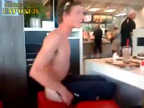 Lad Streaks At McDonalds