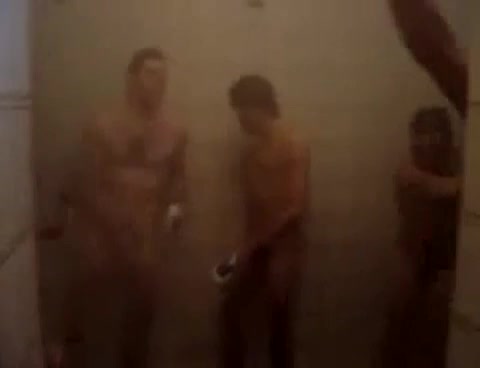 Football Players Showering 