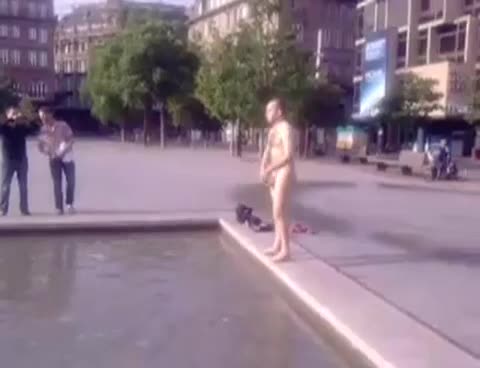 Naked In A Strasbourg Pool