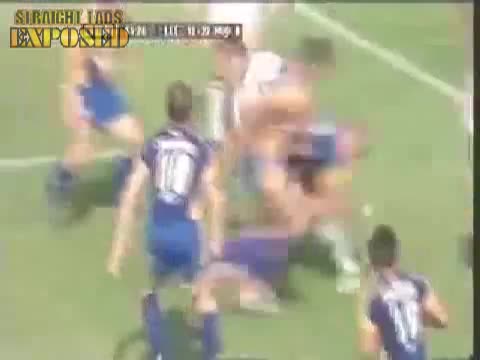 Rugby Player's Shorts Pulled Down