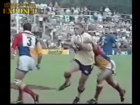 Rugby Player's Balls Exposed