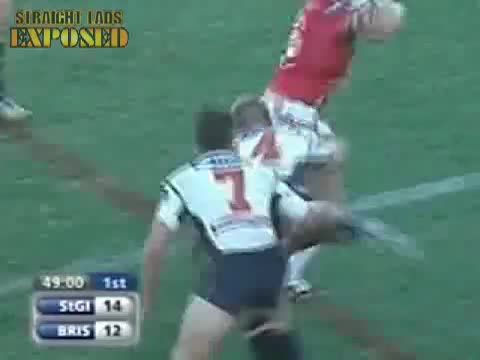 Rugby Player's Bare Ass Exposed